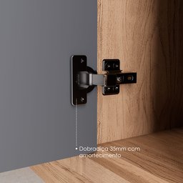 Bancada Ilha 6 Peças 3 Portas Cozinha Viena - 9