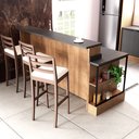 Ver imagem 3 de Bancada Ilha 6 Peças 3 Portas Cozinha Viena