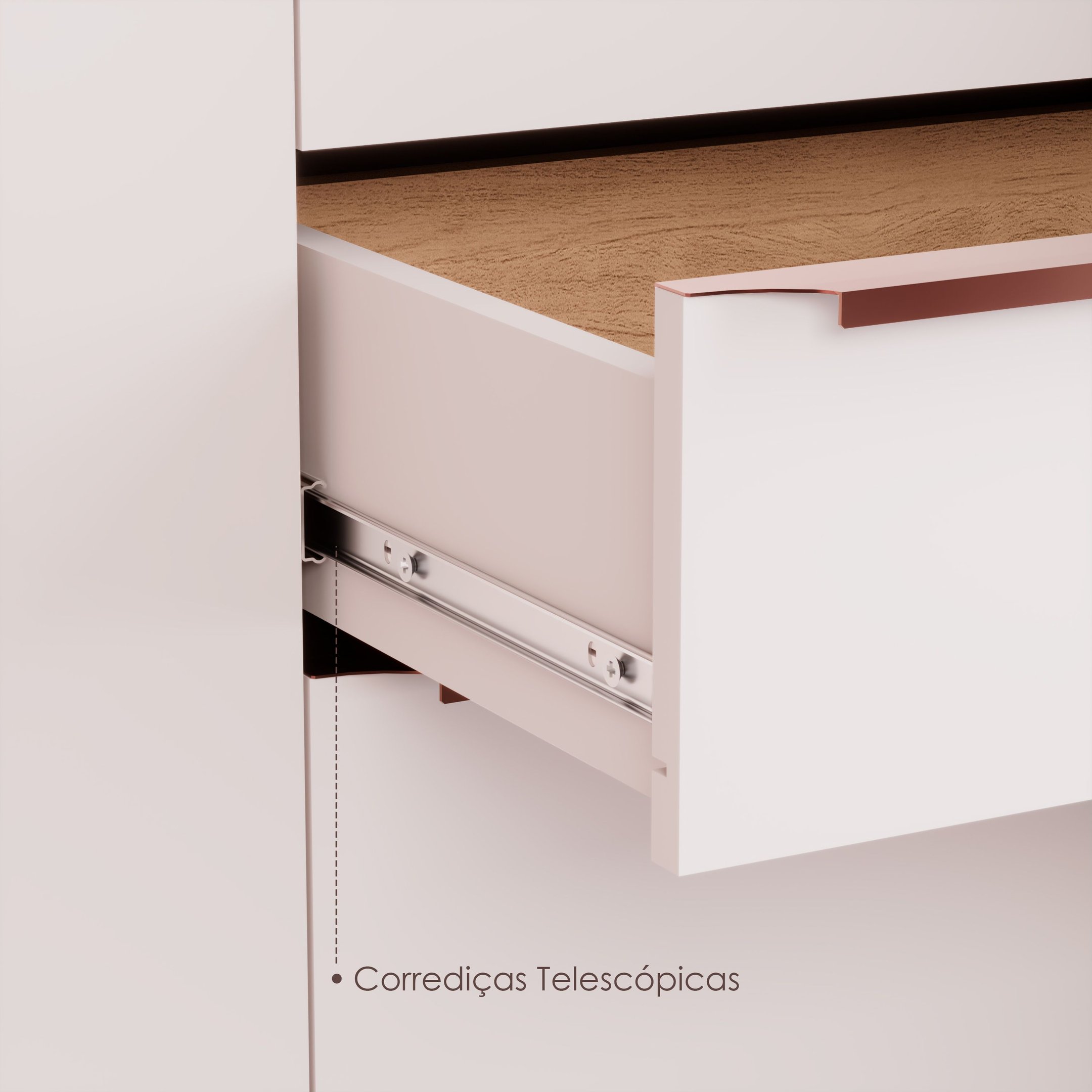 Bancada Ilha 6 Peças 3 Portas Cozinha Viena - 10
