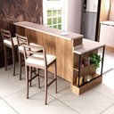 Ver imagem 3 de Bancada Ilha 6 Peças 3 Portas Cozinha Viena