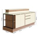 Ver imagem 7 de Bancada Ilha 6 Peças 3 Portas Cozinha Viena