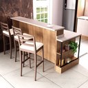 Ver imagem 3 de Bancada Ilha 6 Peças 3 Portas Cozinha Viena