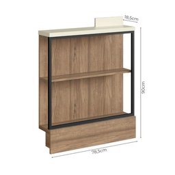 Bancada Ilha 6 Peças 3 Portas Cozinha Viena - 12