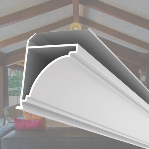 Moldura de PVC 8MMX38MMX3M Permatti Branco