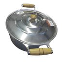 Ver imagem 3 de Panela Caldeirão de Alumínio Alça Madeira N°28 8,7l-carola