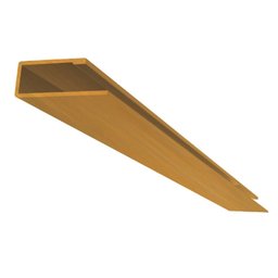 Rodaforro Perfil U Permatti para Acabamento Lateral 1,2mm X 2,5cm X 3,00m (barra) - 3
