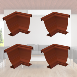 Cantoneira Interna Pvc 25x25mm com Engate Rápido 4 Unidades Permatti - 1