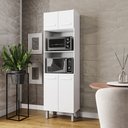 Ver imagem 1 de Paneleiro 4 Portas 197x60cm 9170 Branco Mobbs