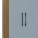 Ver imagem 2 de Guarda Roupa Queen Modulado Cp02 Delphi Avelã/grey L01 - Mpozenato