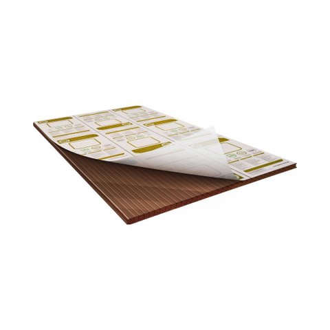 Chapa de Policarbonato Alveolar Bronze 4mm - 1,05m X 6,00m - Smart