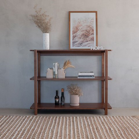 Estante Laguna 3 Prateleiras 120cm Castanho