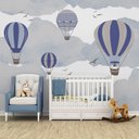 Ver imagem 1 de Papel de parede rosa menina infantil para quarto de bebê M² PP112