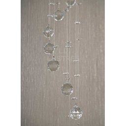 Lustre Espiral De Cristal K9 Para Lavabo Cabeceira De Cama - 3