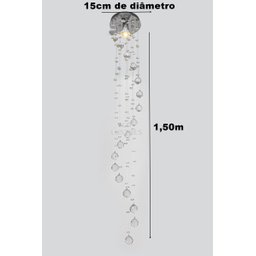 Lustre Espiral De Cristal K9 Para Lavabo Cabeceira De Cama - 5