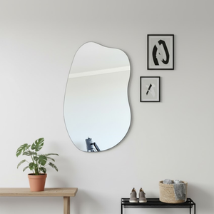 Espelho Decorativo Orgânico De Parede Dunna Sem Moldura Demoglass  A 50 X L 40 cm