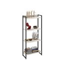 Ver imagem 3 de Kit 2 Estantes Multiuso Escritório Industrial 4 Prateleiras Areta 145x60cm C01 Snow - Lyam Decor