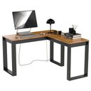 Ver imagem 4 de Mesa Escrivaninha Berlim de Canto em L para Quarto e Escritório com Espaço para e Computador
