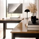 Ver imagem 3 de Mesa Escrivaninha Berlim de Canto em L para Quarto e Escritório com Espaço para e Computador