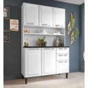 Ver imagem 1 de Cozinha com Balcão 6 Portas e 2 Gavetas Pratika Itatiaia Branco