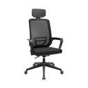 Ver imagem 2 de Cadeira de Escritório Presidente Ergonômica Reclinável com Apoio de Cabeça Motion Preto