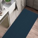 Ver imagem 2 de Tapete Passadeira Cozinha Antiderrapante 1 Metro X 45cm Azul