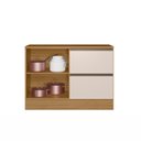 Ver imagem 3 de Balcão 120cm 2 Gavetas com Porta sem Tampo Etna Poliman Móveis