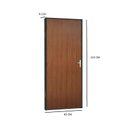 Ver imagem 3 de Kit Porta Madeira com Batente Aço Tradição -215 X 81 Cm R-120 - Mogno:esquerdo