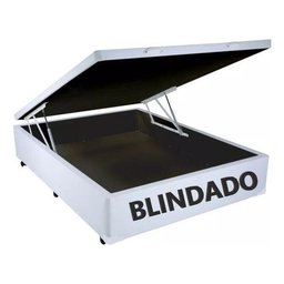 Box Baú Casal 138x188 Blindado Corino Branco - 1