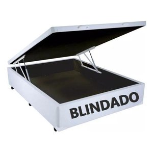 Box Baú Casal 138x188 Blindado Corino Branco