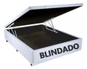 Ver imagem 1 de Box Baú Casal 138x188 Blindado Corino Branco