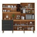 Ver imagem 2 de Armário para Cozinha 7 Portas 3 Gavetas com Balcão e Porta Garrafas Ajax