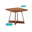 Ver imagem 7 de Conjunto: Mesa de Cozinha Átria 1593 Aço C/ Tampo Madeirado 90x90cm e 4 Cadeiras Hug Rose/freijo/