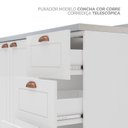 Ver mais imagens de Cozinha Compacta 5 Peças Pérola com Cristaleira Branco Yescasa
