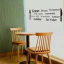 Ver imagem 1 de Adesivo de Parede Palavras Cozinha Comer Dar Risada Garfo Faca Horizontal Kanto Store Preto