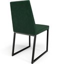 Ver imagem 7 de Cadeira para Sala de Jantar Base Aço Industrial Preto Dafne L02 Facto Verde Musgo - Lyam Decor