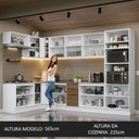 Ver imagem 6 de Armário de Cozinha Completa de Canto 499cm Branco/Rustic Stella Madesa 01