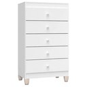 Ver imagem 4 de Quarto de Bebê 3 Portas com Gaveteiro Ternura Baby e Berço Mirelle Branco Brilho com Colchão -