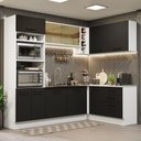 Ver imagem 1 de Cozinha Completa 399001 Com Armário E Balcão Branco/Preto