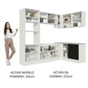 Ver imagem 7 de Cozinha Completa 399001 Com Armário E Balcão Branco/Preto