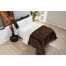 Coberdrom Sherpa e Flannel Everest King Manta Alta 150g 01 Peça - Marrom - 1