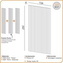 Ver imagem 4 de Painel Ripado de Madeira para Sala Quarto 134x250cm Bairon D03 Freijó - Lyam Decor
