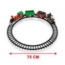 Ver imagem 3 de Trem Locomotiva Árvore Natal Trilho Elétrico Musical de 75cm
