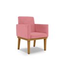 Ver imagem 2 de Poltrona  TEFI SUEDE ROSE