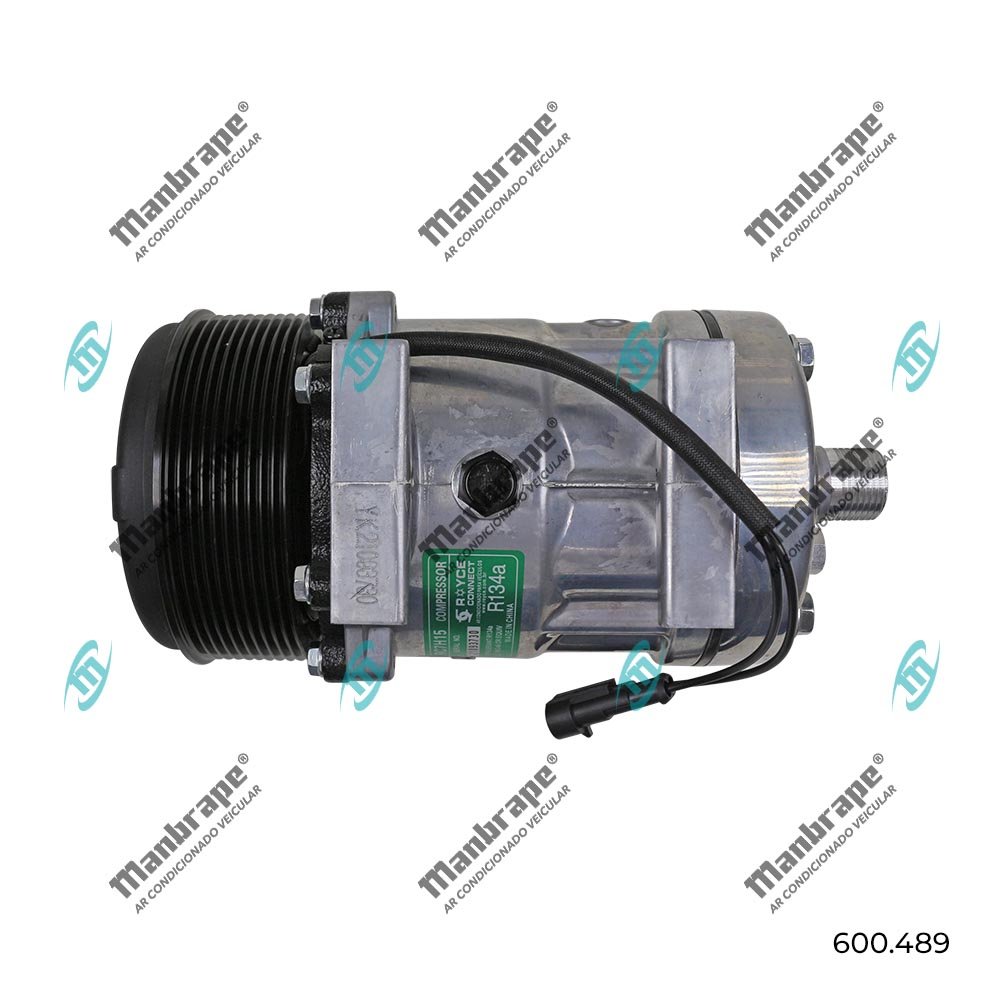 Compressor Ab7h15ab 6020 Máquina Trator T7/ Puma/maxxum 10pk - 4