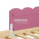 Ver mais imagens de Bicama Infantil Casinha com LED, Janela, e Escadinha New Garden Casatema MadeiraOriginals Rosa/Marrom