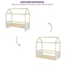 Ver imagem 5 de Bicama Infantil Casinha com LED, Janela, e Escadinha New Garden Casatema MadeiraOriginals Rosa/Marrom