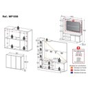 Ver imagem 3 de Rack Painel com Suporte para Tv até 55 Polegadas e Aparador 3 Portas Multimóveis Mp1098 Branco/