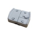 Ver imagem 3 de Bate e fecha 1570 para janela de vidro de correr v/v opção cadeado - Branco