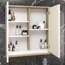 Ver imagem 4 de Armário de Banheiro 60cm 02 Portas com Espelho Ref 630 Cewal - Itapuã/off White