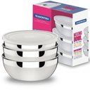 Ver imagem 6 de Jogo de Potes Tramontina Freezinox em Aço Inox com Tampa Plastica 3 Peças